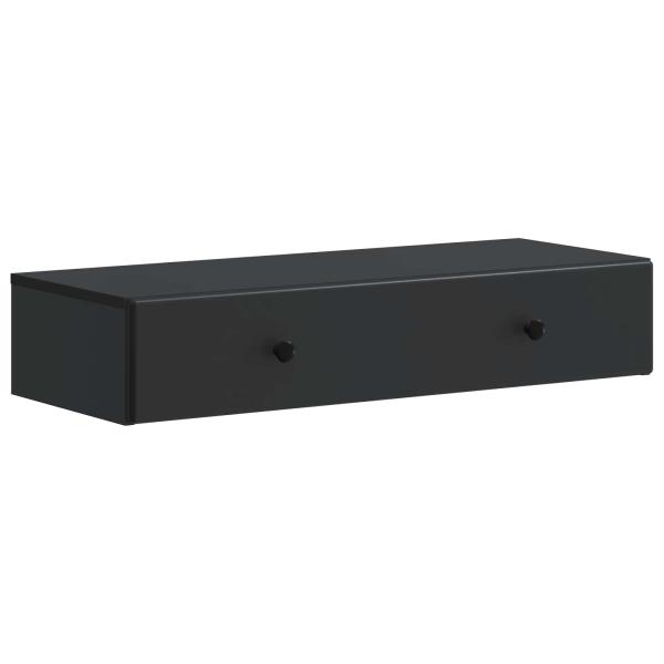 Wandmontierter Beistelltisch Schwarz 87,5 x 34,5 x 17 cm
