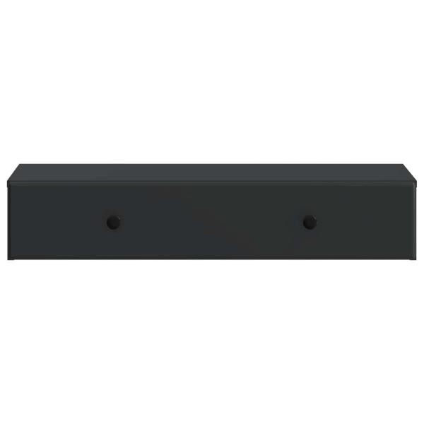 Wandmontierter Beistelltisch Schwarz 87,5 x 34,5 x 17 cm