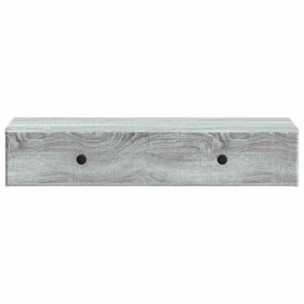 Wandmontierter Beistelltisch Graues Sonoma 87,5 x 34,5 x 17 cm