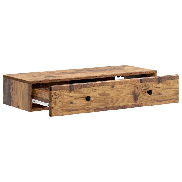 Wandmontierter Beistelltisch Altholz 87,5 x 34,5 x 17 cm