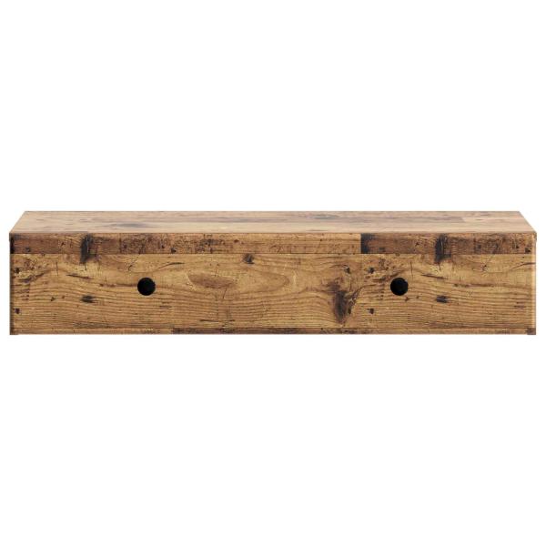 Wandmontierter Beistelltisch Altholz 87,5 x 34,5 x 17 cm