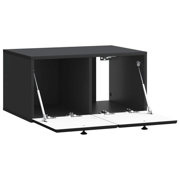 Wandmontierter TV-Schrank 59,5 x 41 x 30 cm Schwarz