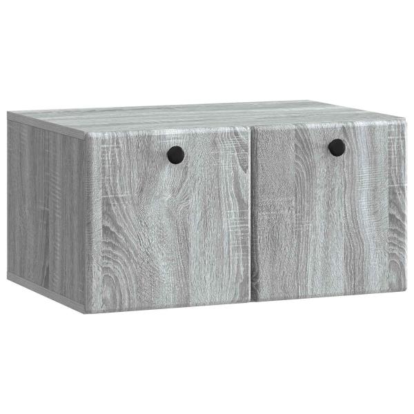 Wandmontierter TV-Schrank 59,5 x 41 x 30 cm Grau Sonoma