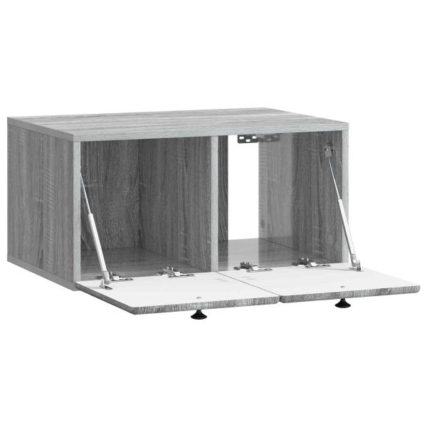 Wandmontierter TV-Schrank 59,5 x 41 x 30 cm Grau Sonoma
