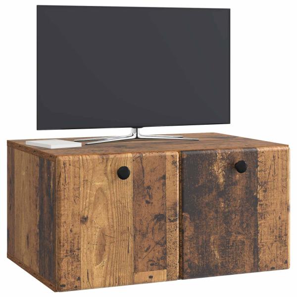 Wandmontierter TV-Schrank 59,5 x 41 x 30 cm Altholz
