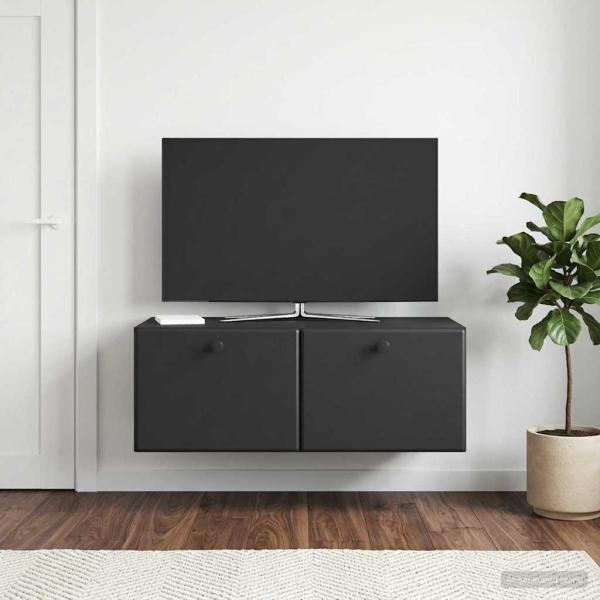 ARDEBO.de - Wandmontierter TV-Schrank 78,5 x 41 x 30 cm Schwarz