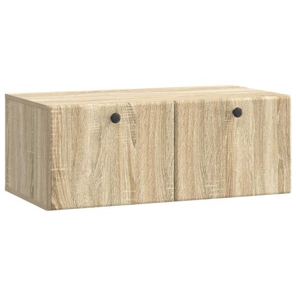 Wandmontierter TV-Schrank 78,5 x 41 x 30 cm Sonoma-Eiche