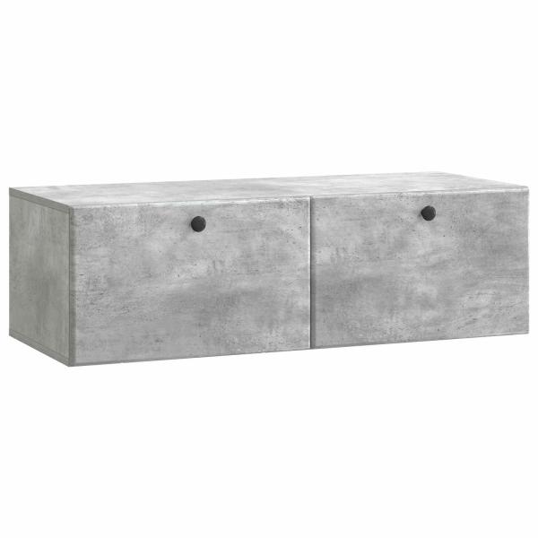 Wandmontierter TV-Schrank 98 x 41 x 30 cm Betongrau