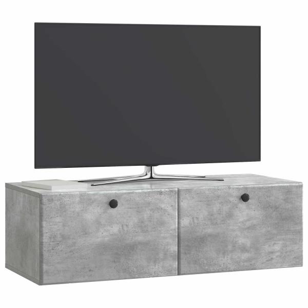 Wandmontierter TV-Schrank 98 x 41 x 30 cm Betongrau