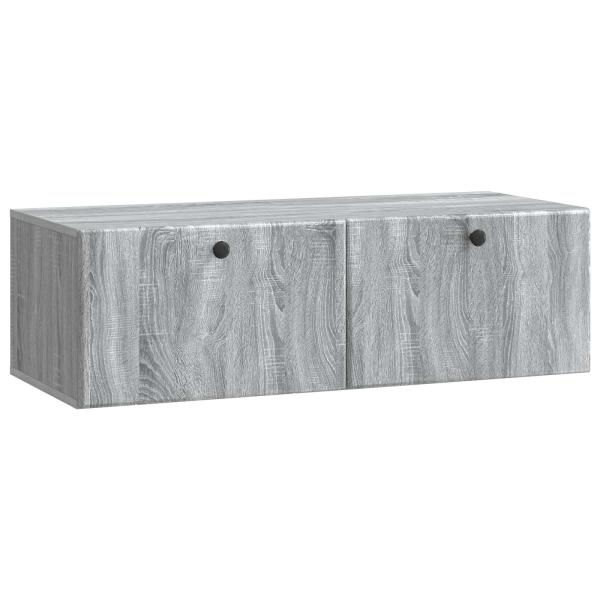 Wandmontierter TV-Schrank 98 x 41 x 30 cm Grau Sonoma