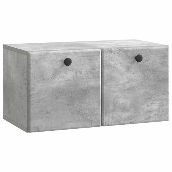 Wandmontierter TV-Schrank 59,5 x 31 x 30 cm Betongrau