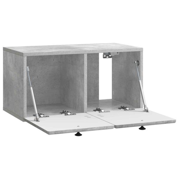 Wandmontierter TV-Schrank 59,5 x 31 x 30 cm Betongrau