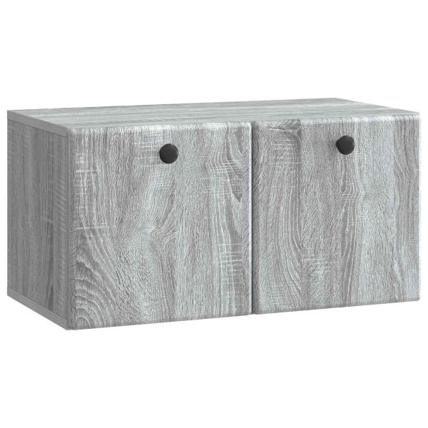 Wandmontierter TV-Schrank 59,5 x 31 x 30 cm Grau Sonoma