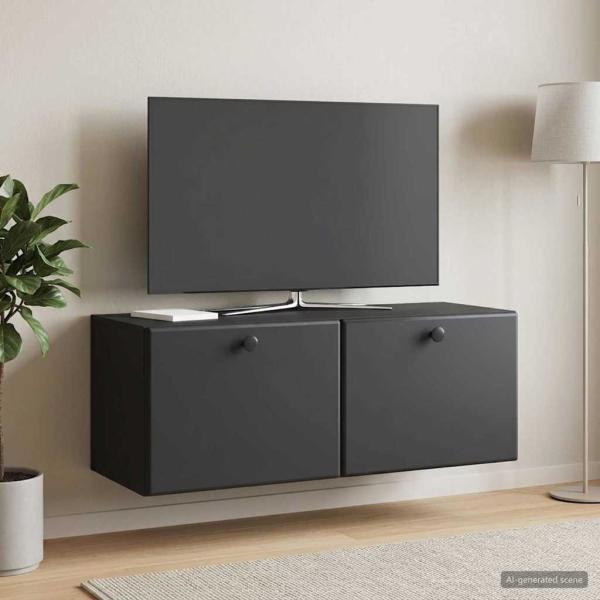 ARDEBO.de - Wandmontierter TV-Schrank 78,5 x 31 x 30 cm Schwarz