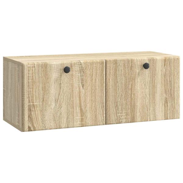 Wandmontierter TV-Schrank 78,5 x 31 x 30 cm Sonoma-Eiche