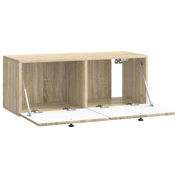 Wandmontierter TV-Schrank 78,5 x 31 x 30 cm Sonoma-Eiche
