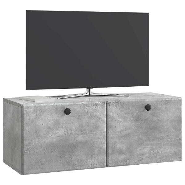 Wandmontierter TV-Schrank 78,5 x 31 x 30 cm Betongrau