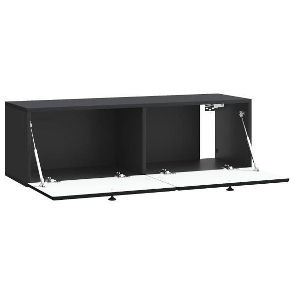 Wandmontierter TV-Schrank 98 x 31 x 30 cm Schwarz Holzwerkstoff