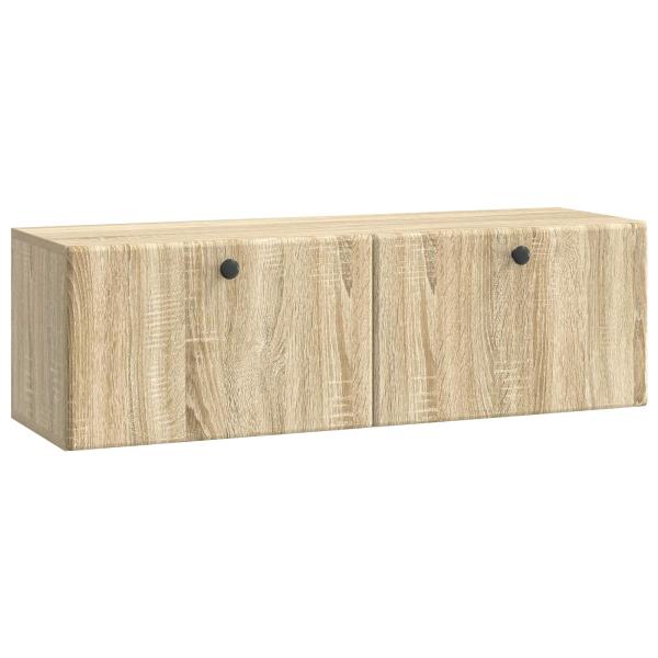 Wandmontierter TV-Schrank 98 x 31 x 30 cm Sonoma-Eiche