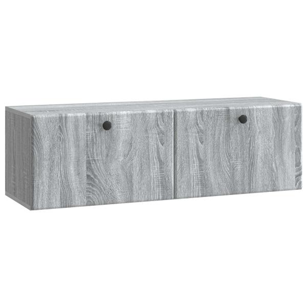 Wandmontierter TV-Schrank 98 x 31 x 30 cm Grau Sonoma