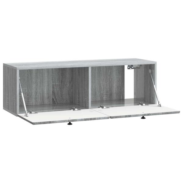 Wandmontierter TV-Schrank 98 x 31 x 30 cm Grau Sonoma