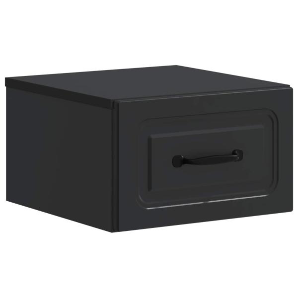 Wandmontierter Nachttisch Schwarz 34,5 x 33 x 20 cm