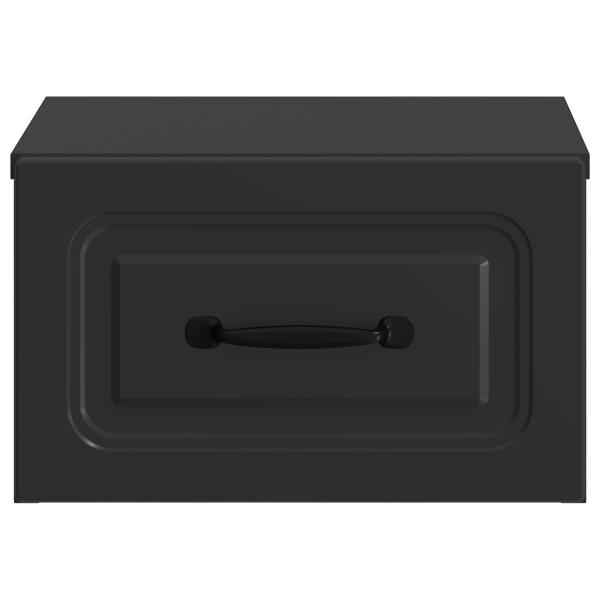 Wandmontierter Nachttisch Schwarz 34,5 x 33 x 20 cm