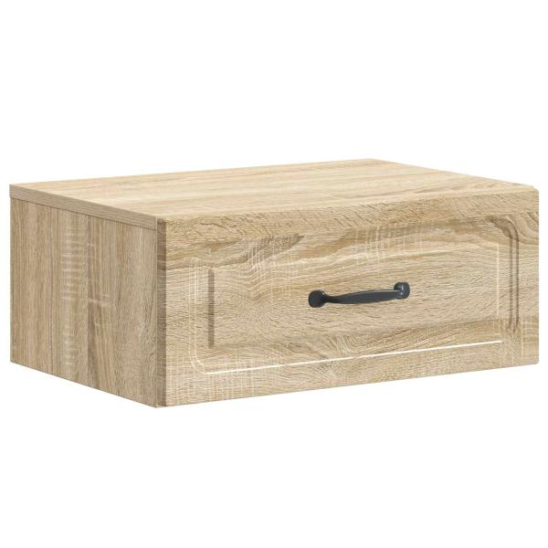 Wandmontierter Nachttisch Sonoma-Eiche 49 x 34,5 x 20 cm