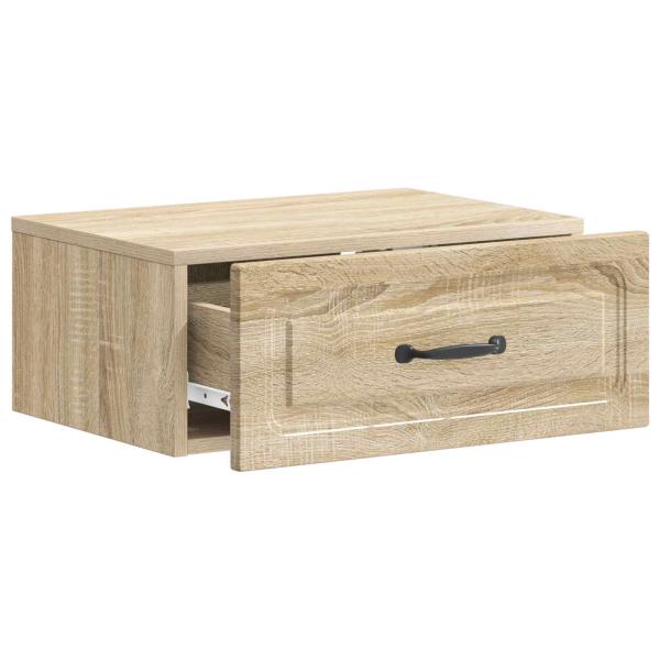 Wandmontierter Nachttisch Sonoma-Eiche 49 x 34,5 x 20 cm