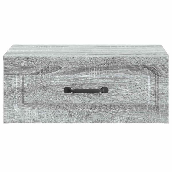 Wandmontierter Nachttisch Sonoma-Grau 49 x 34,5 x 20 cm