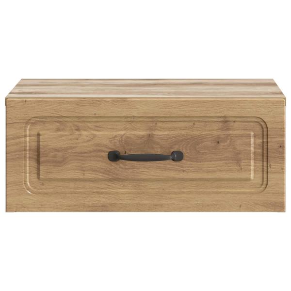 Wandmontierter Nachttisch Artisan-Eiche 49 x 34,5 x 20 cm
