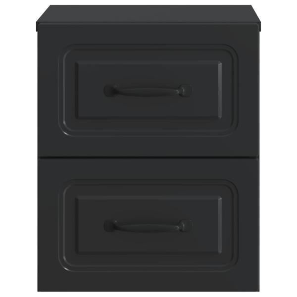 Wandmontierter Nachttisch Schwarz 34,5 x 33 x 40 cm