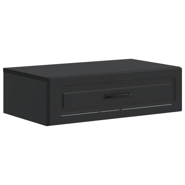 Wandmontierter Beistelltisch Schwarz 59 x 34,5 x 17 cm