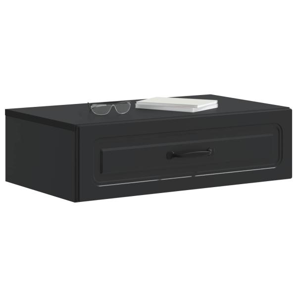 Wandmontierter Beistelltisch Schwarz 59 x 34,5 x 17 cm