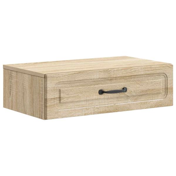 Wandmontierter Beistelltisch Sonoma-Eiche 59 x 34,5 x 17 cm