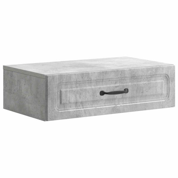 Wandmontierter Beistelltisch Betongrau 59 x 34,5 x 17 cm