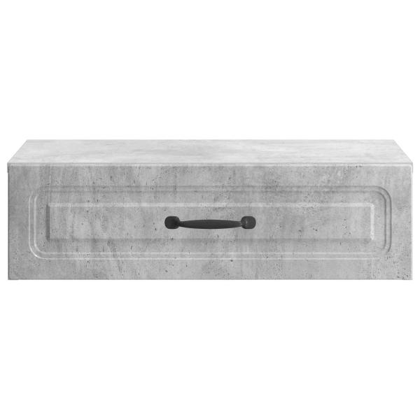 Wandmontierter Beistelltisch Betongrau 59 x 34,5 x 17 cm