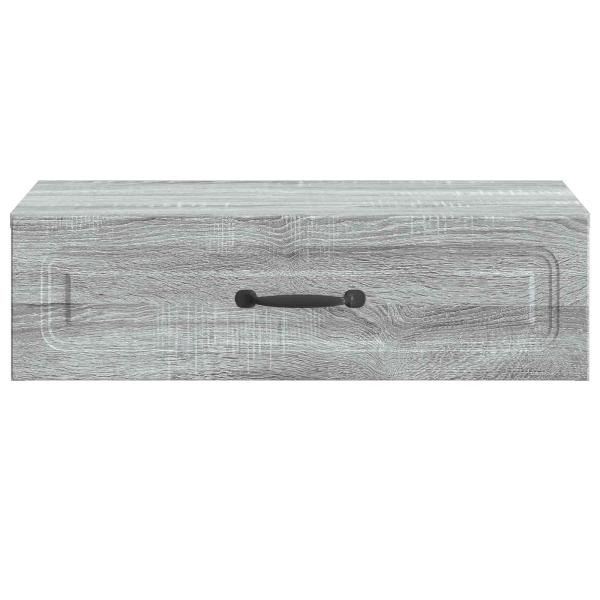 Wandmontierter Beistelltisch Graues Sonoma 59 x 34,5 x 17 cm