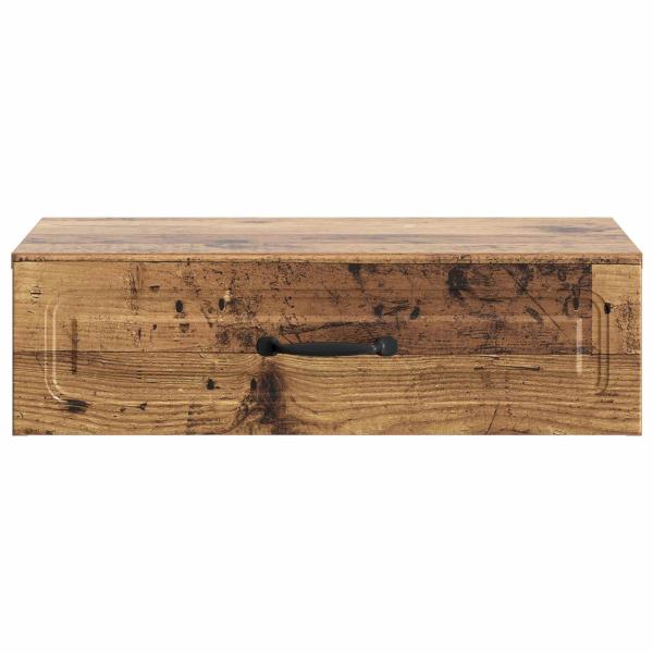 Wandmontierter Beistelltisch Altholz 59 x 34,5 x 17 cm