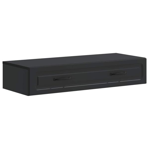 Wandmontierter Beistelltisch Schwarz 87,5 x 34,5 x 17 cm