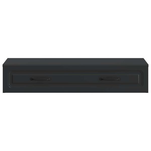 Wandmontierter Beistelltisch Schwarz 87,5 x 34,5 x 17 cm