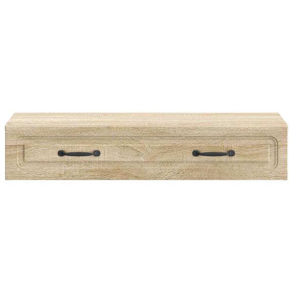 Wandmontierter Beistelltisch Sonoma-Eiche 87,5 x 34,5 x 17 cm
