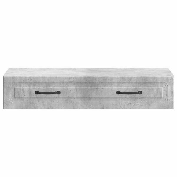 Wandmontierter Beistelltisch Betongrau 87,5 x 34,5 x 17 cm