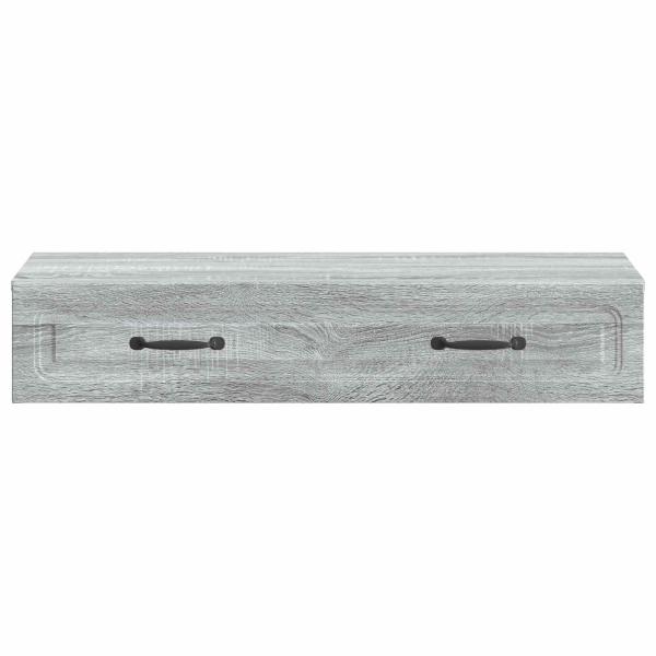 Wandmontierter Beistelltisch Graues Sonoma 87,5 x 34,5 x 17 cm