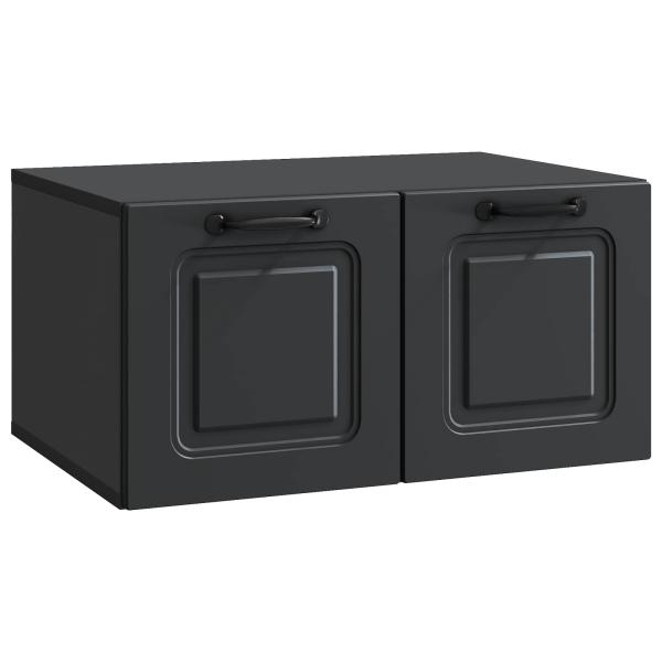 Wandmontierter TV-Schrank Schwarz 59,5 x 41 x 30 cm