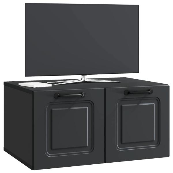 Wandmontierter TV-Schrank Schwarz 59,5 x 41 x 30 cm