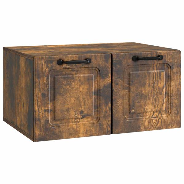 Wandmontierter TV-Schrank Geräucherte Eiche 59,5 x 41 x 30 cm