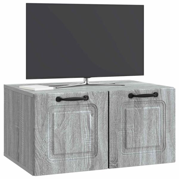 Wandmontierter TV-Schrank Graues Sonoma 59,5 x 41 x 30 cm