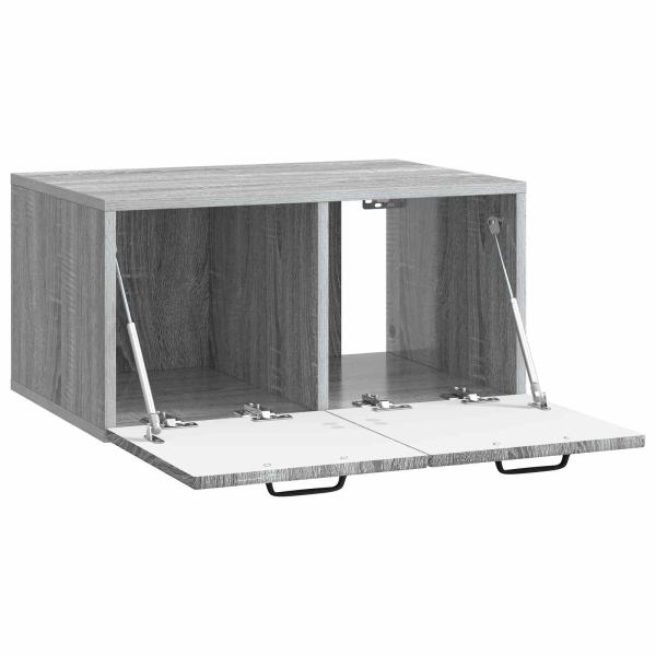 Wandmontierter TV-Schrank Graues Sonoma 59,5 x 41 x 30 cm