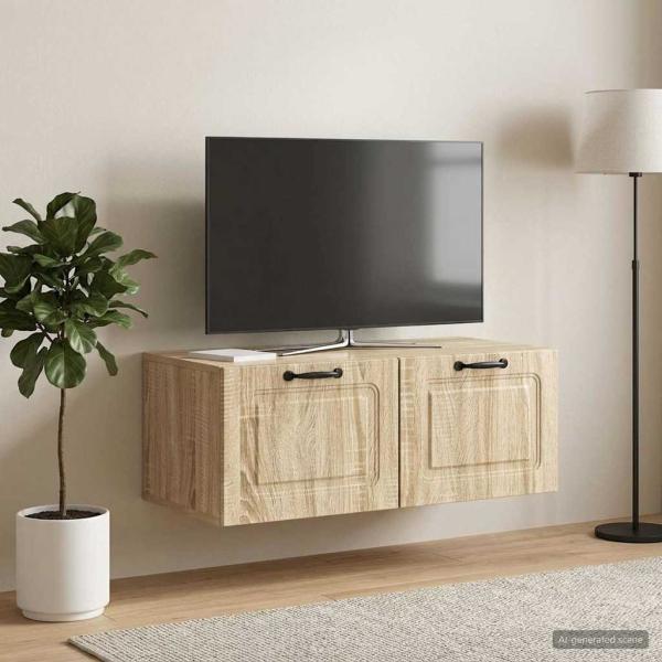 Wandmontierter TV-Schrank Sonoma-Eiche 78,5 x 41 x 30 cm